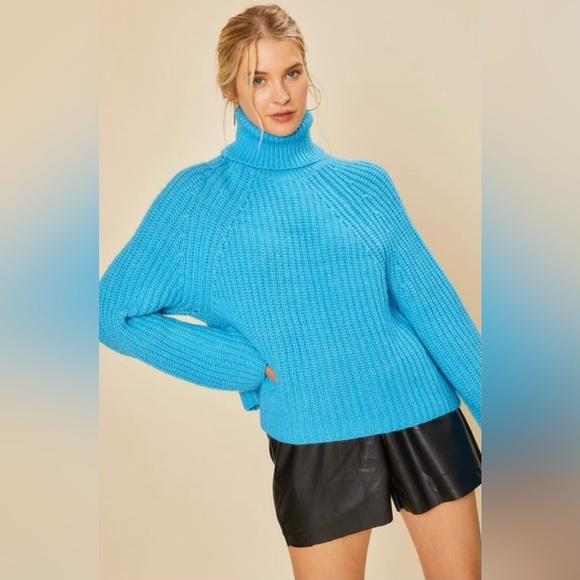 ANNIEWEAR blue turtleneck​ - Picture 2 of 3